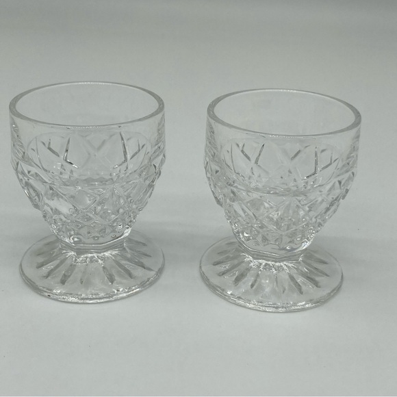Bohemia crystal Czech shot glasses set of 2 - Picture 1 of 7